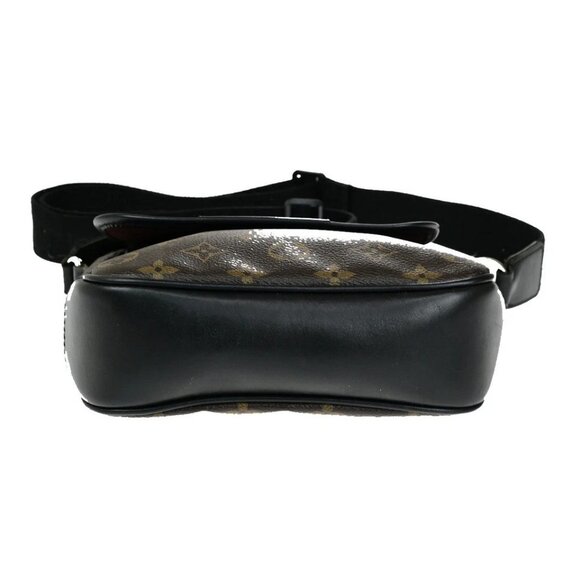 LOUIS VUITTON Bass PM Shoulder Bag Monogram Macassar Brown Black - Picture 7 of 15